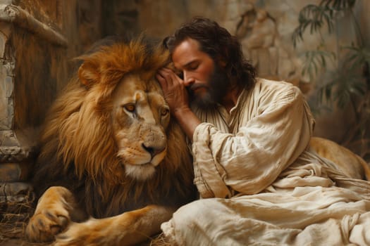 Jesus Christ and the lion of judah, religion and faith of christianity, bibical story, book of Genesis