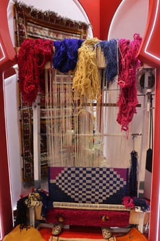 Carpet weaving stool