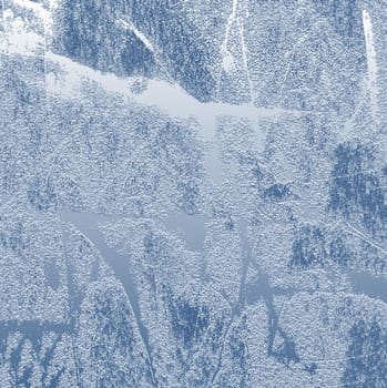 Textured abstract frozen blue ice background with natural pattern