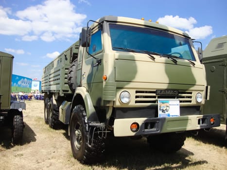 Kubinka, Russia - June 12, 2011: All-terrain vehicles in the Russian army. Military transport