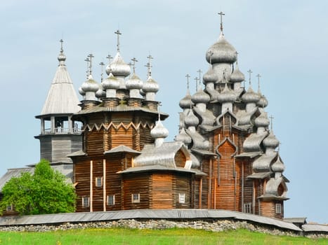 Wooden church completely made of wood Wooden church completely made of wood