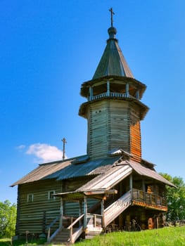 Wooden church completely made of wood Wooden church completely made of wood