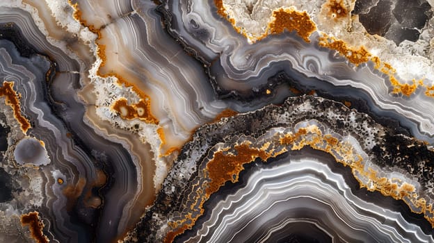 Geode rock texture, background and wallpaper. Neural network generated image. Not based on any actual scene or pattern.