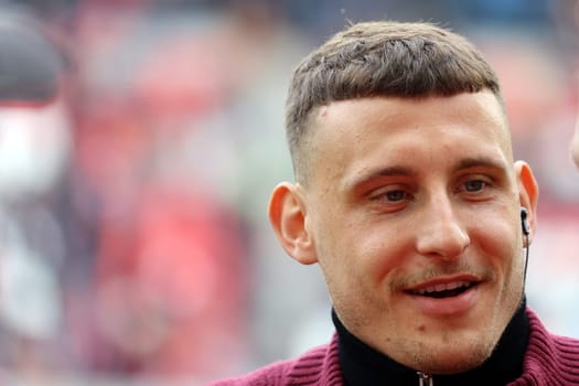 Maximilian Eggestein (SC Freiburg),who was absent due to a yellow card suspension,in the match of the 1st FBL: 23-24: 26. Sptg. SC Freiburg - Bayer 04 Leverkusen  DFL REGULATIONS PROHIBIT ANY USE OF PHOTOGRAPHS AS IMAGE SEQUENCES AND/OR QUASI-VIDEONann  Photo: Joachim Hahne/johapress