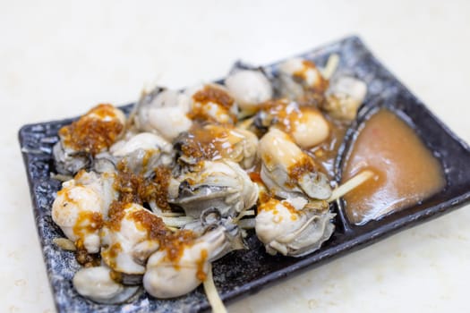 Taiwan local street food oyster