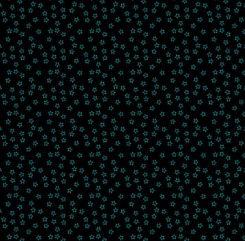 A lot of green little stars of green color on a black background