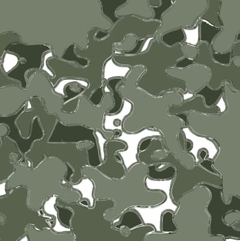 Grey background in the form of camouflage spots or glass mosaic on a white background