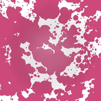 Pink large abstract spots on a white background close-up