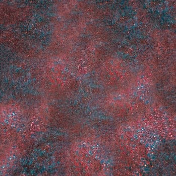 A colorful solid relief mottled surface made of a rough gray base with uneven depressions.Texture or background