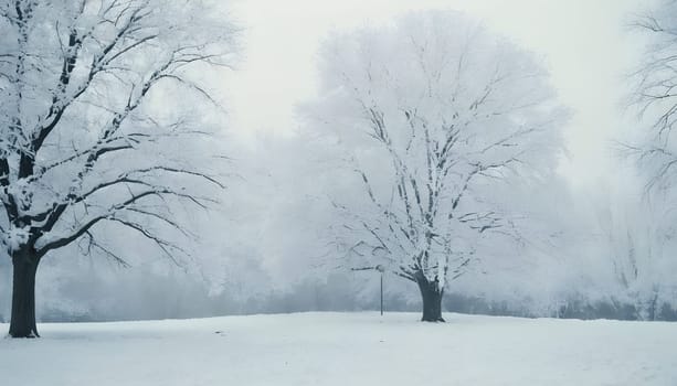 Snowy winter road in a mountain forest. Beautiful winter landscape.