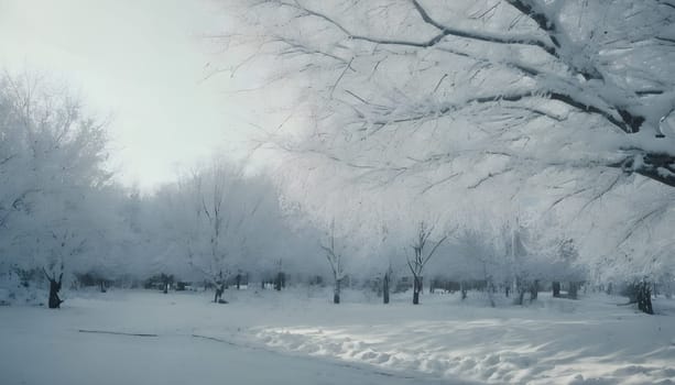 Snowy winter road in a mountain forest. Beautiful winter landscape.