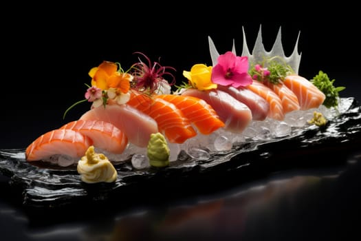 A sushi chef's expertise in crafting exquisite sashimi. Generative AI