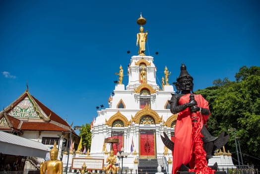 the Wat Bang Nam Phueng Nai in the Town of Phra Pradaeng near the city and Province Samut Prakan in Thailand.  Thailand, Samut Prakan, December, 7, 2023