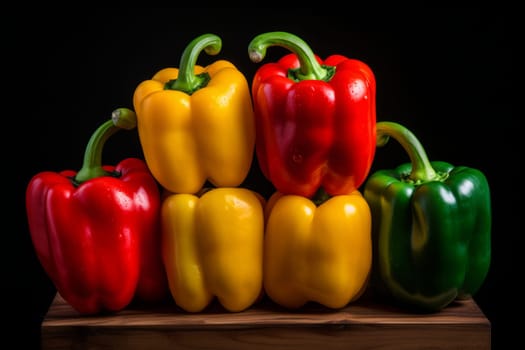 A colorful mix of bell peppers
