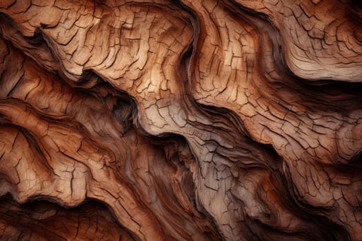 A The texture of a tree bark