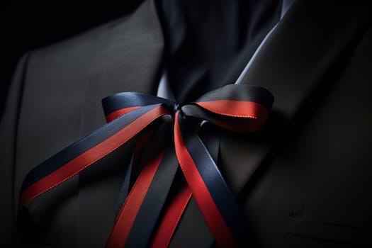 Close up of Patriot Day Ribbon. Generative AI