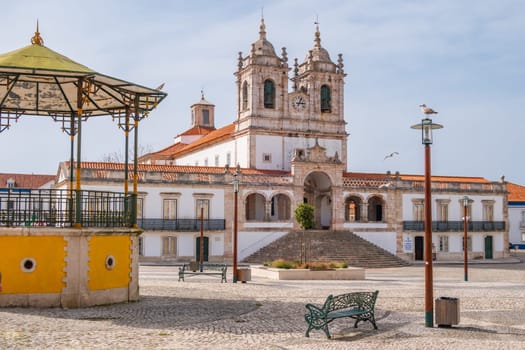 Sanctuary of Our Lady of Nazaré city (Santuario Nossa Senhora de Nazaré), in Portugal
