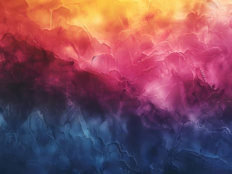 Bright gradient background with colorful grains. It represents a mix of energy, movement, fun and liveliness with the grain of old computer graphics or noisy TV. It has a retro or futuristic feel.
