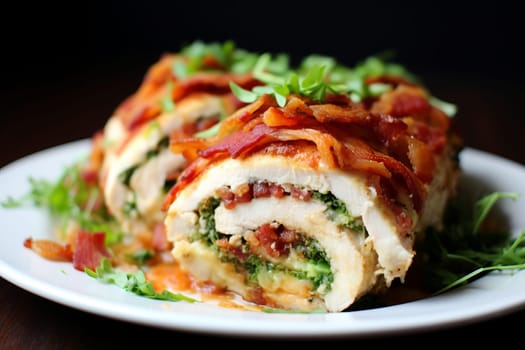 Crispy bacon and fontina. Generative AI