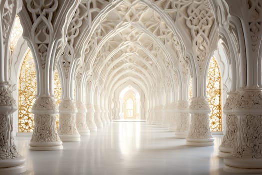 Ornate arches and intricate designs. Generative AI