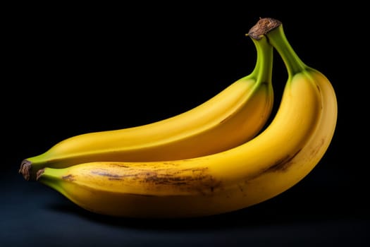 Single Banana with Yellow Peel. Generative AI