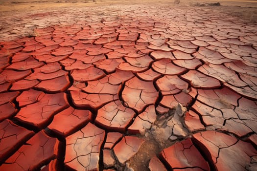 Harsh Effects of Drought in Cracks. Generative AI
