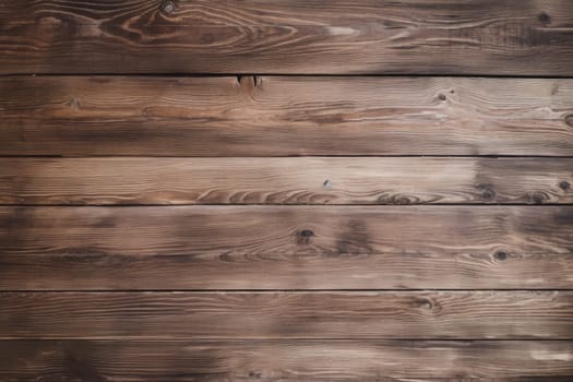 Close up of a wooden wall with knots. Generative AI