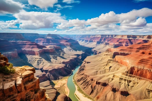 Grand canyon vistas showcasing the breathtaking scale. Generative AI