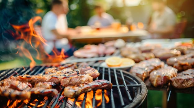 Indulge in the delights of a summertime BBQ party, where friends and family gather for a joyous afternoon of sizzling meats on the grill. Feel the warmth of the sun and the aroma of delicious food as laughter fills the air, making weekends memorable.