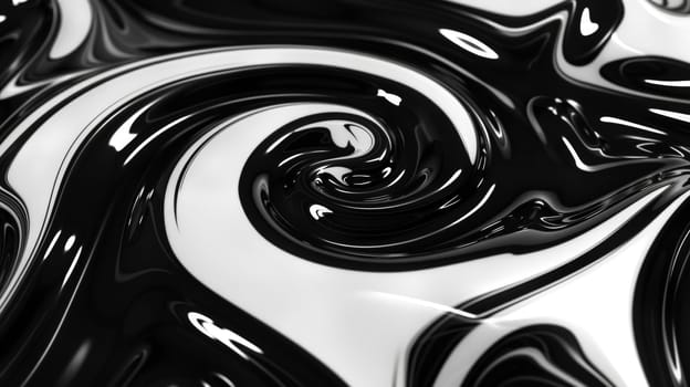 Discover the mesmerizing essence of swirling textures captured in black and white. This abstract composition showcases the dynamic motion of fingers creating intricate patterns, evoking a sense of fluidity and depth.