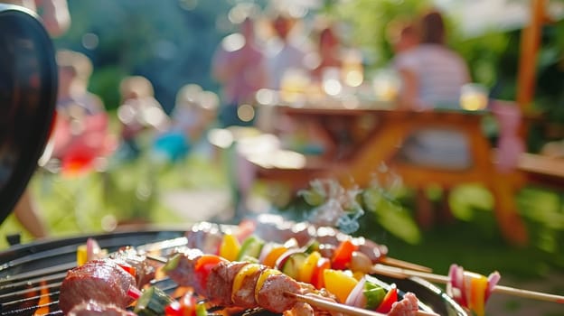 Indulge in the delights of a summertime BBQ party, where friends and family gather for a joyous afternoon of sizzling meats on the grill. Feel the warmth of the sun and the aroma of delicious food as laughter fills the air, making weekends memorable.