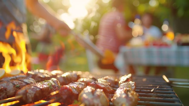 Indulge in the delights of a summertime BBQ party, where friends and family gather for a joyous afternoon of sizzling meats on the grill. Feel the warmth of the sun and the aroma of delicious food as laughter fills the air, making weekends memorable.
