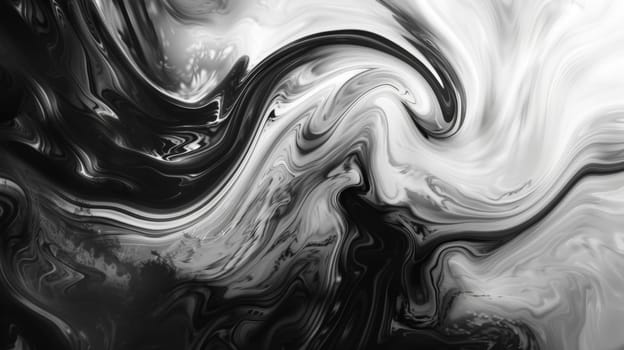 Discover the mesmerizing essence of swirling textures captured in black and white. This abstract composition showcases the dynamic motion of fingers creating intricate patterns, evoking a sense of fluidity and depth.