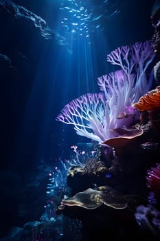 hydrothermal vent eco system with exotic life