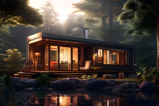 eco friendly tiny house concept