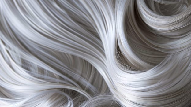 Close up of a modern and sophisticated wig. Created using AI generated technology and image editing software.