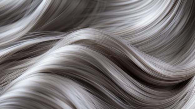Close up of a modern and sophisticated wig. Created using AI generated technology and image editing software.