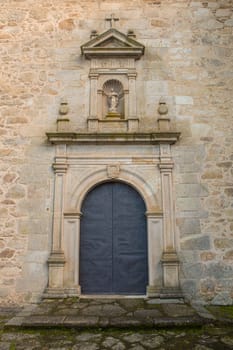 New Chapel facade at El Palancar Convent, Pedroso de Acim, Caceres, Spain