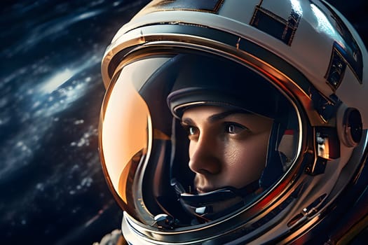 astronaut stationed on the moon