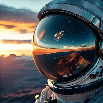 astronaut stationed on the moon