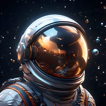 astronaut stationed on the moon