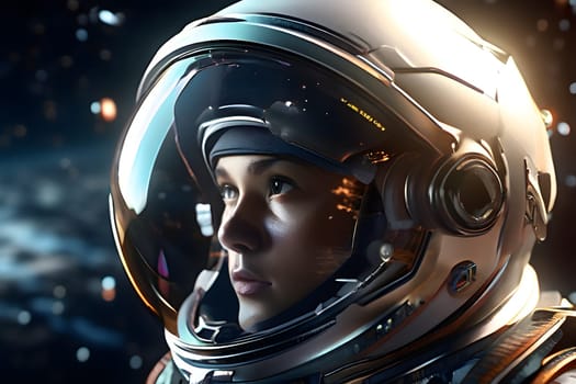 astronaut stationed on the moon