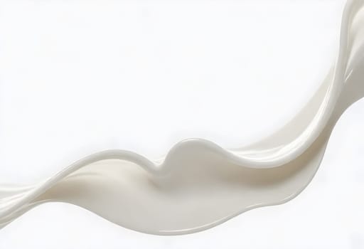 AI generated of a splash of white milk isolated