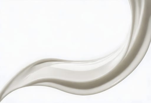 AI generated of a splash of white milk isolated