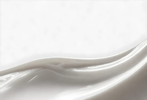 AI generated of a splash of white milk isolated