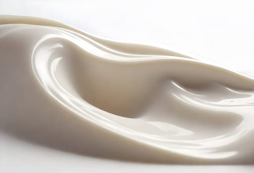 AI generated of a splash of white milk isolated