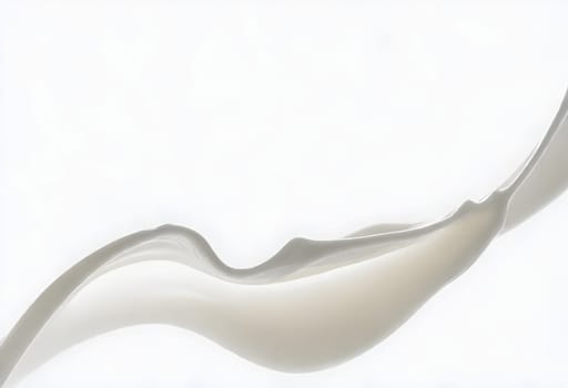 AI generated of a splash of white milk isolated