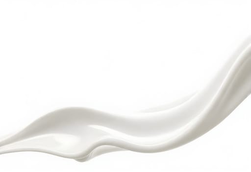 AI generated of a splash of white milk isolated