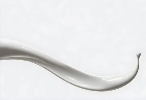 AI generated of a splash of white milk isolated