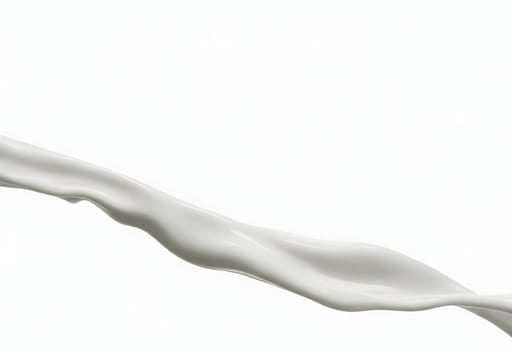 AI generated of a splash of white milk isolated